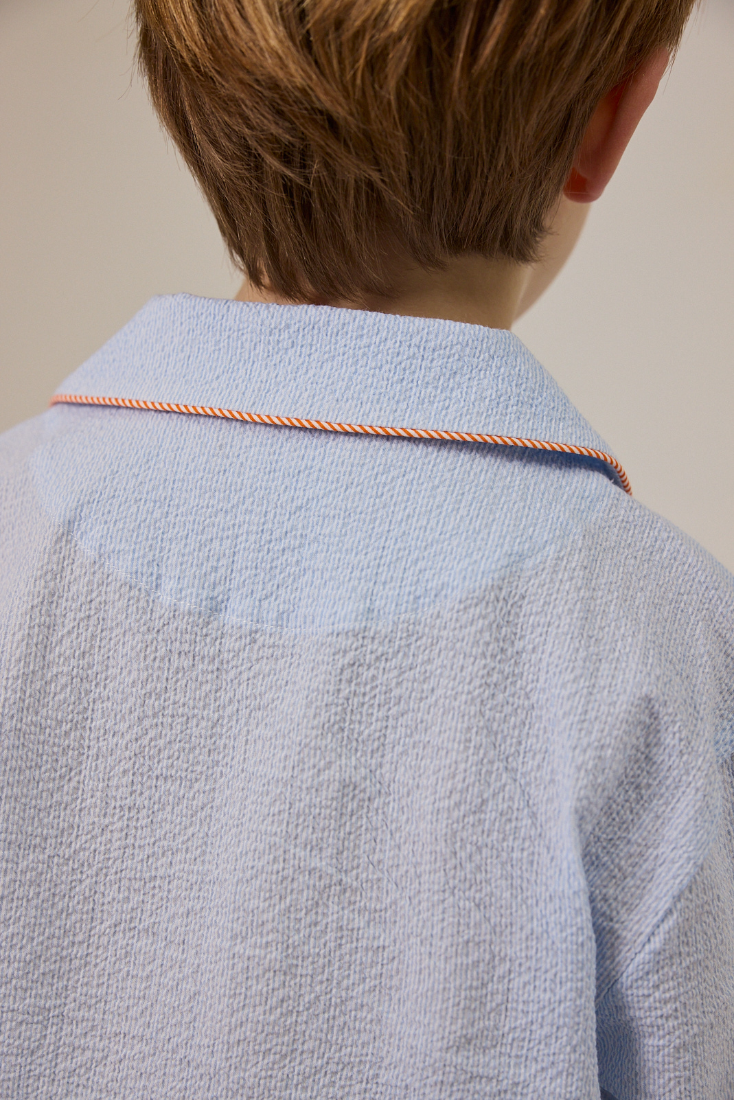 Pyjama set Noa - Blue Etoile Seersucker