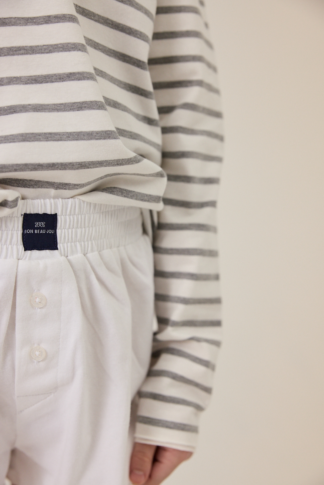 T-shirt Mathis - Grey Nuage Stripe