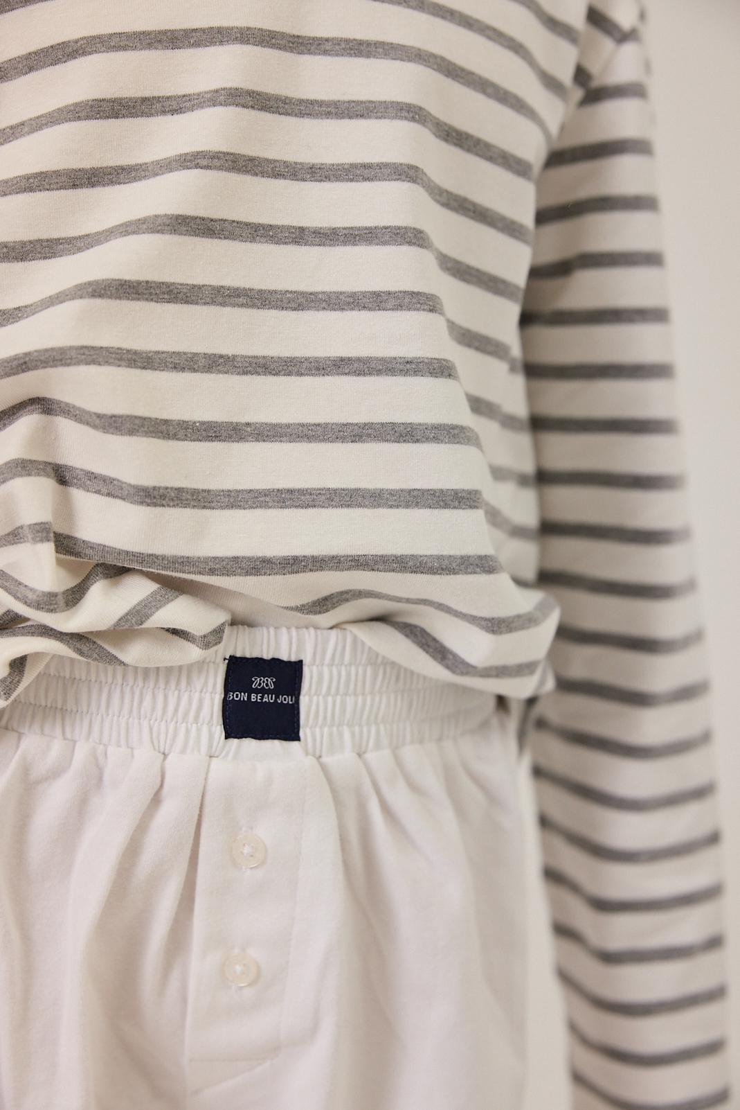 T-shirt Mathis - Grey Nuage Stripe