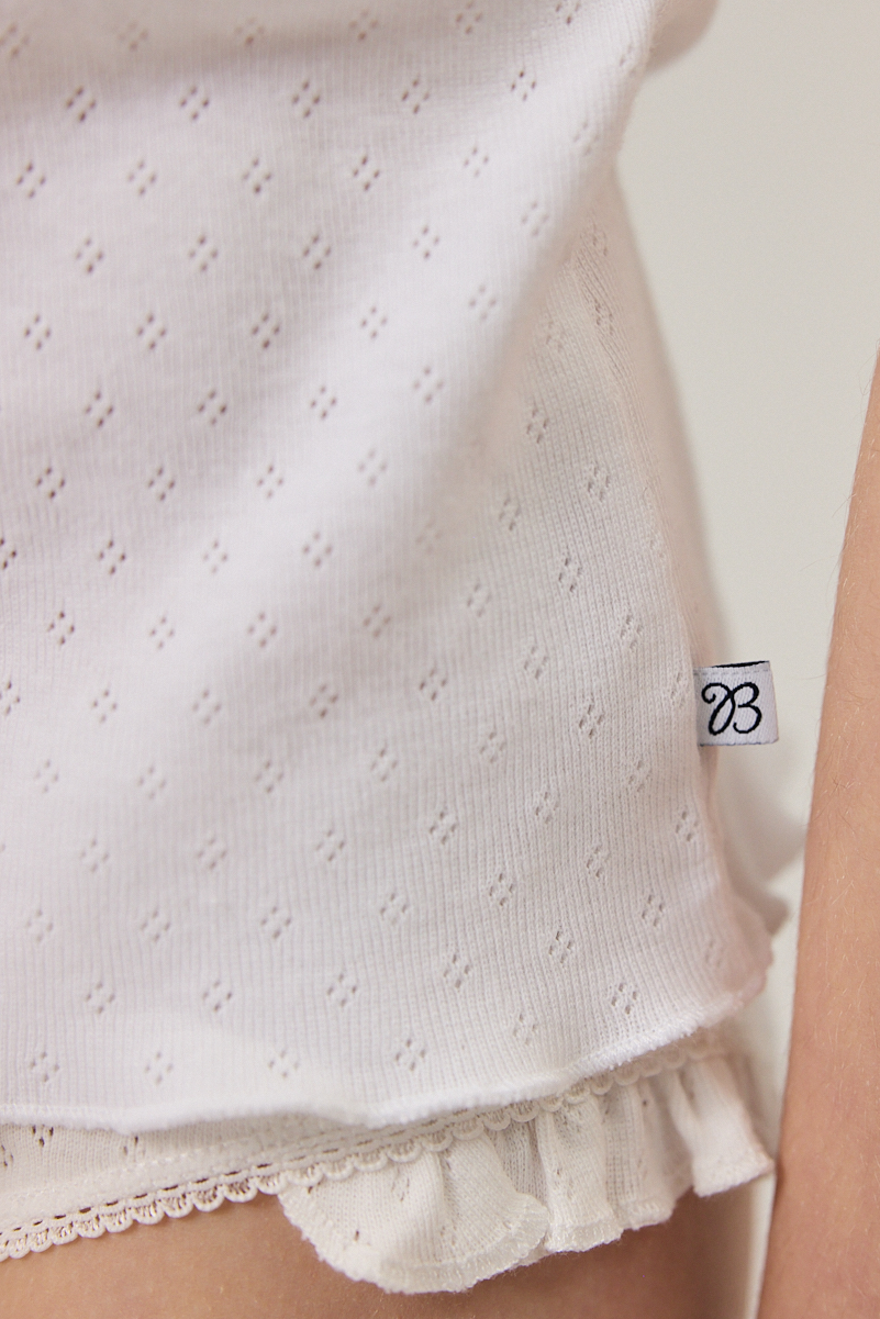 Brief Jolie - White Ajour & Grey Ajour