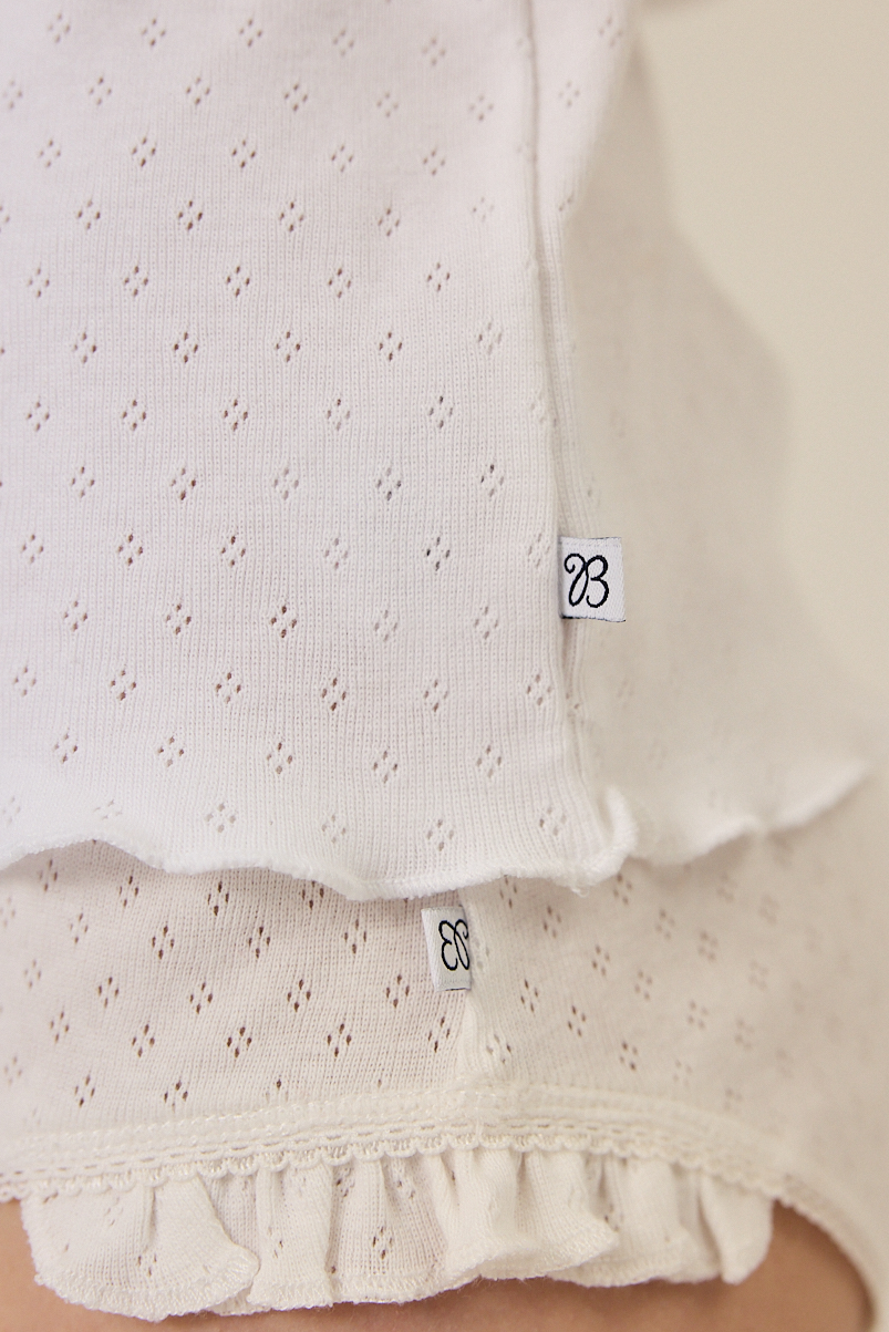 Brief Jolie - White Ajour & Grey Ajour