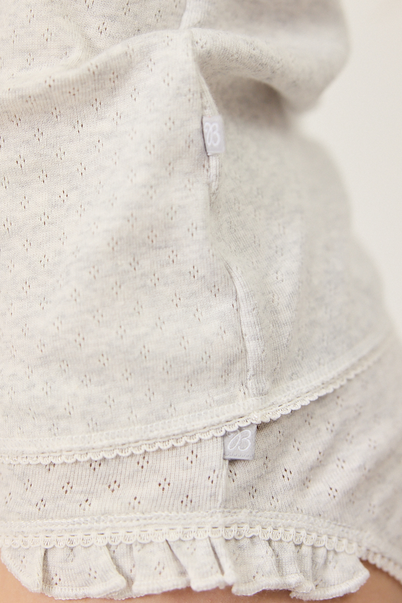 Brief Jolie - White Ajour & Grey Ajour