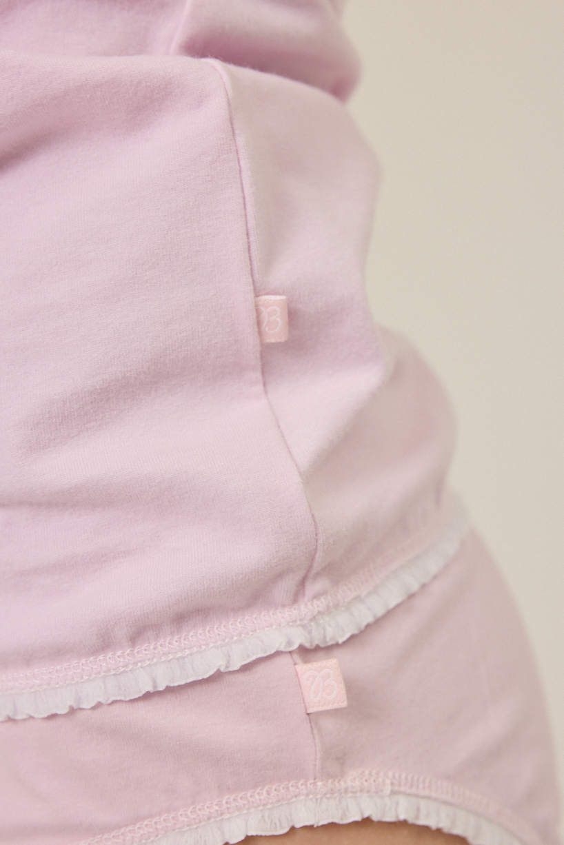 Brief Olivia - Pink poudree & Grey nuage