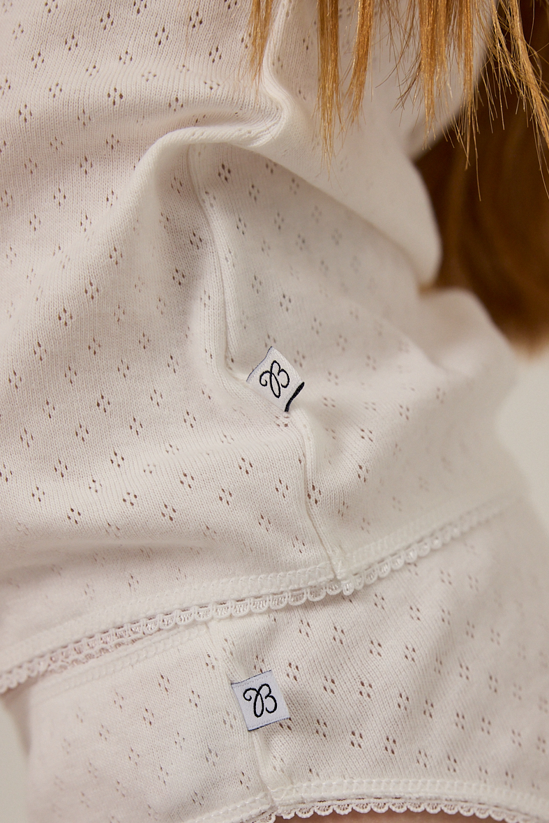 Brief Olivia - White & Grey Ajour