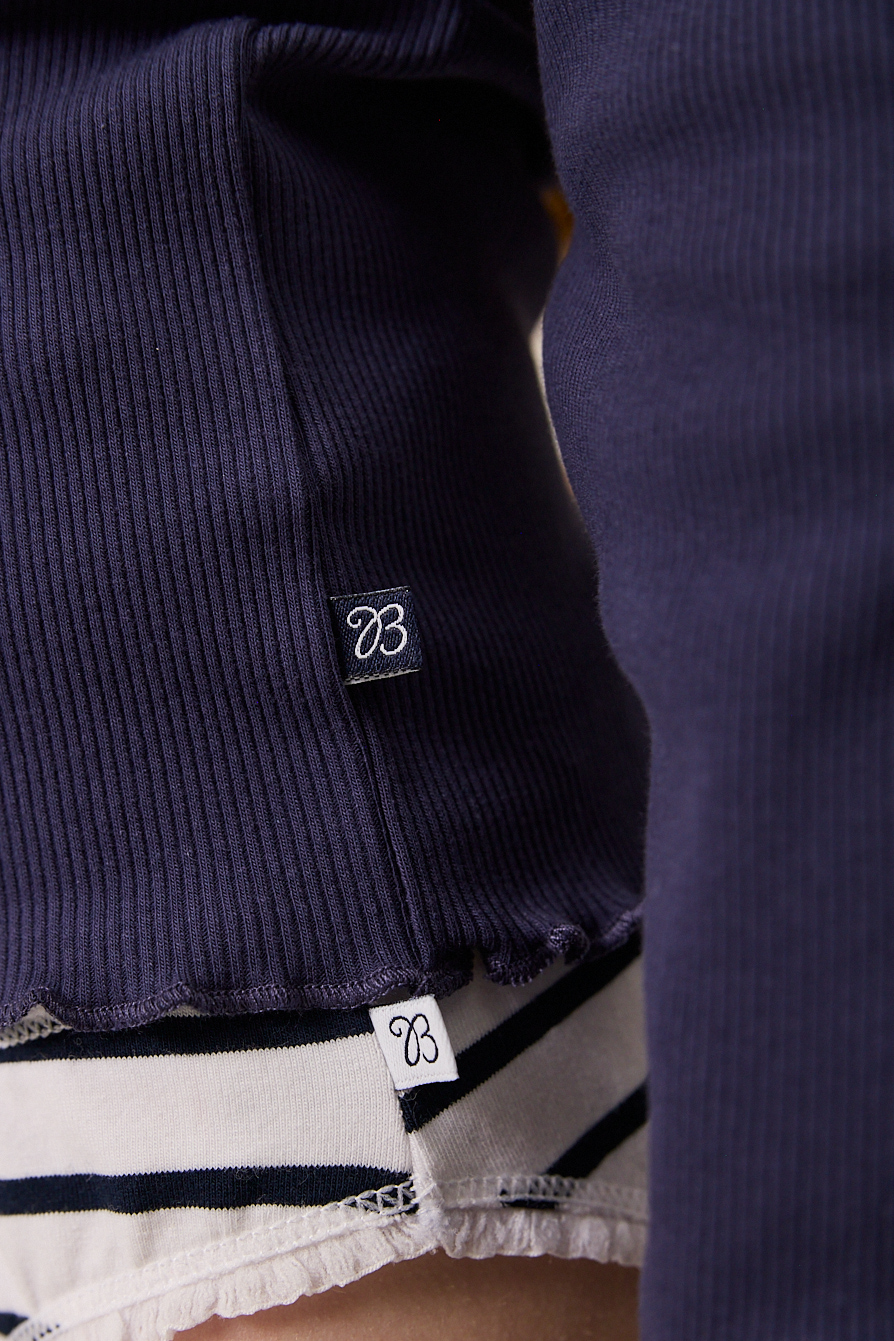 Brief Olivia - Marine stripe & Milk frais