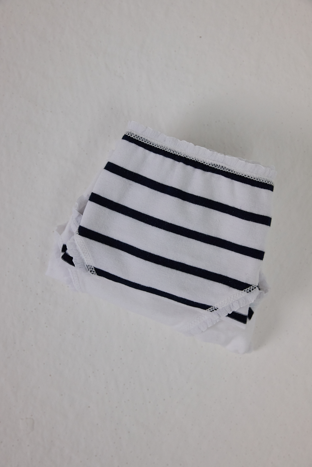 Brief Olivia - Marine stripe & Milk frais